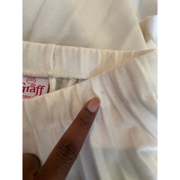 Vintage Graff California Wear Wool Blend Cream Pleated Midi Skirt • Size 8 - Picture 6 of 6